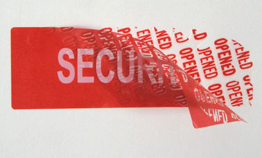 Fast Food Carton Printable Security Labels With OPENED Hidden Message