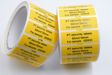 Non Transfer Void Open Tamper Evident Seal Label Custom Logo Printed Security