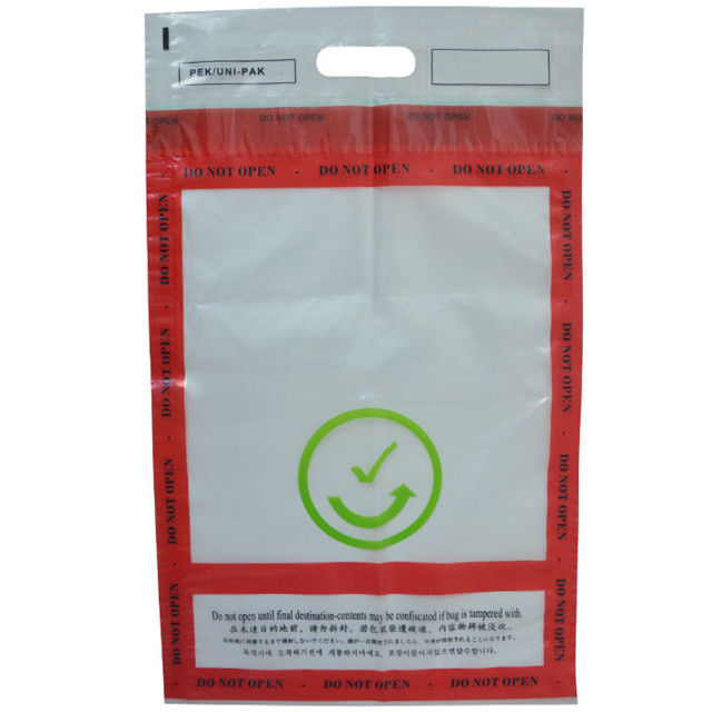 Opaque Tamper Evident Security Bags With Multiple Barcode Serial Numbers