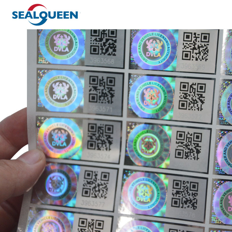3D Hologram Security Label , Printed Tamper Evident Hologram Stickers