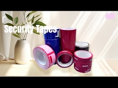 Fiável fita vermelha à prova de adulteração para proteção ultra segura do produto