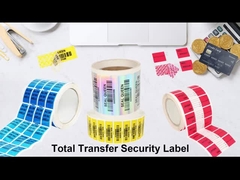 Etiquetas de alimentos resistentes a adulteração de uso único